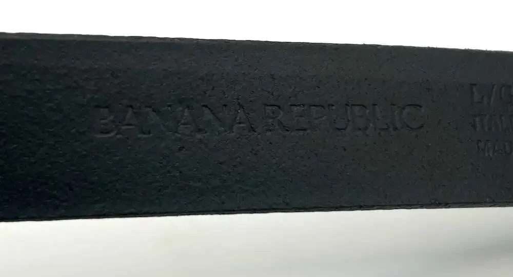 Banana Republic Italian Cow Leather Black Belt